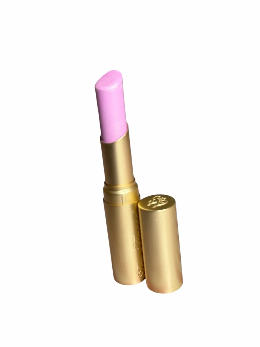 TOO FACED LIMITED EDITION in CLUELESS- Shimmer Cream Lipstick - Gold Case